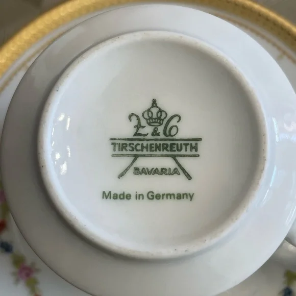 Tirshenreuth Bavaria Made in Germany Coffee set of 4 - Picture 7 of 16